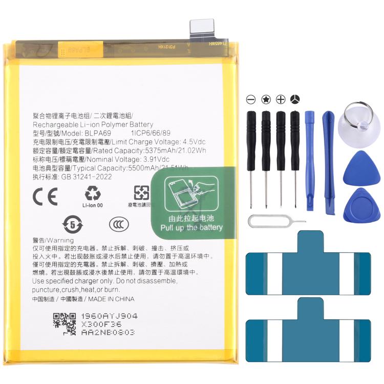 Battery Replacement, For OPPO A5 Pro 5G / F29 Pro BLPB63 6000mAh, For OPPO Reno13 Pro BLPB43 5800mAh, For OPPO Reno13 BLPB49 5600mAh, For OPPO K12X PJT110 BLPA69 5500mAh, For OPPO Reno12 Pro BLPA63 5000mAh, For OPPO Reno12 CPH2625 BLPA61 5000mAh       ...