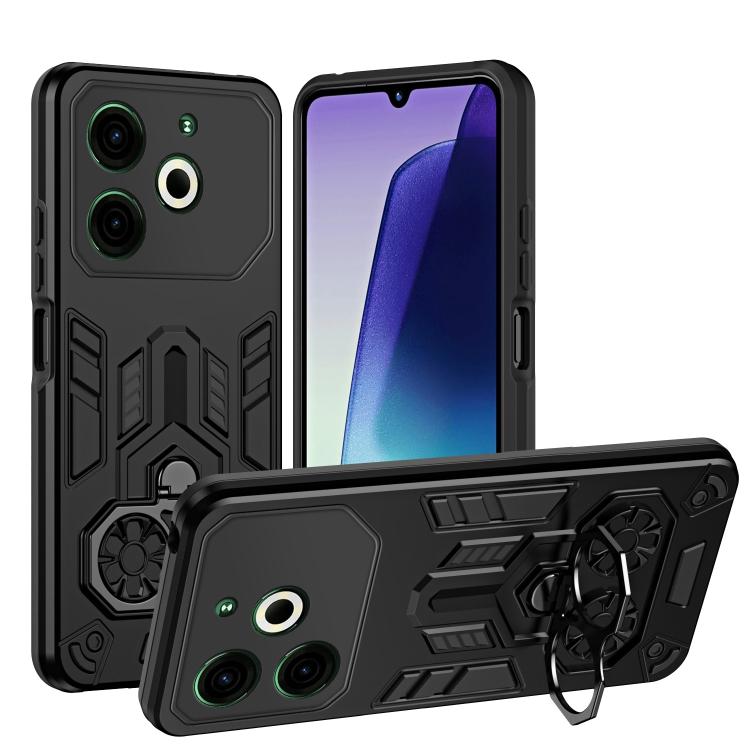 Double-Ring Holder PC Hybrid TPU Phone Case, For Tecno Spark Go 2024 / Pop 8, For Tecno Camon 40 Pro 4G, For Tecno Camon 40 4G, For Tecno Camon 40 Pro 5G, For Tecno Spark Go 1 / Go 2025, For Tecno Spark 30 Pro, For Tecno Spark 30 4G, For Tecno Spark 30...