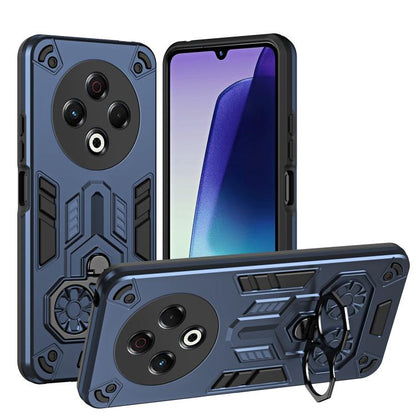 Double-Ring Holder PC Hybrid TPU Phone Case, For Tecno Spark Go 2024 / Pop 8, For Tecno Camon 40 Pro 4G, For Tecno Camon 40 4G, For Tecno Camon 40 Pro 5G, For Tecno Spark Go 1 / Go 2025, For Tecno Spark 30 Pro, For Tecno Spark 30 4G, For Tecno Spark 30...