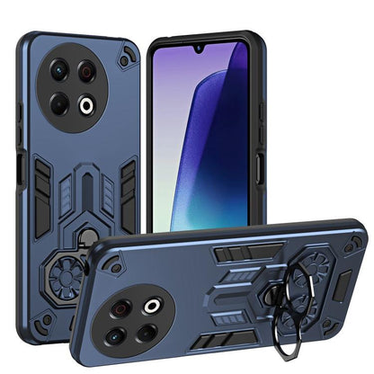 Double-Ring Holder PC Hybrid TPU Phone Case, For Tecno Spark Go 2024 / Pop 8, For Tecno Camon 40 Pro 4G, For Tecno Camon 40 4G, For Tecno Camon 40 Pro 5G, For Tecno Spark Go 1 / Go 2025, For Tecno Spark 30 Pro, For Tecno Spark 30 4G, For Tecno Spark 30...