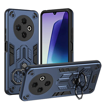 Double-Ring Holder PC Hybrid TPU Phone Case, For Tecno Spark Go 2024 / Pop 8, For Tecno Camon 40 Pro 4G, For Tecno Camon 40 4G, For Tecno Camon 40 Pro 5G, For Tecno Spark Go 1 / Go 2025, For Tecno Spark 30 Pro, For Tecno Spark 30 4G, For Tecno Spark 30...