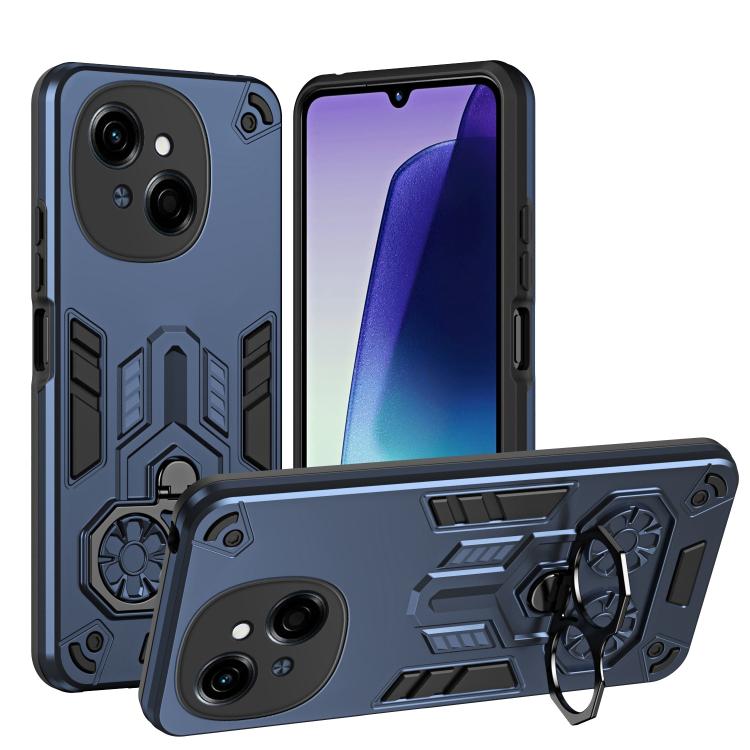 Double-Ring Holder PC Hybrid TPU Phone Case, For Tecno Spark Go 2024 / Pop 8, For Tecno Camon 40 Pro 4G, For Tecno Camon 40 4G, For Tecno Camon 40 Pro 5G, For Tecno Spark Go 1 / Go 2025, For Tecno Spark 30 Pro, For Tecno Spark 30 4G, For Tecno Spark 30...