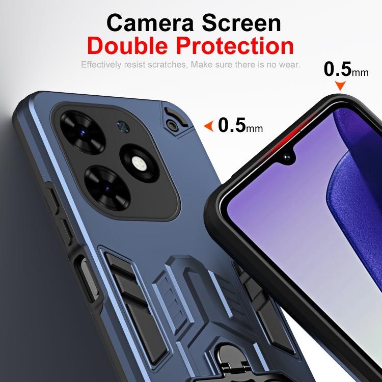 Double-Ring Holder PC Hybrid TPU Phone Case, For Tecno Spark Go 2024 / Pop 8, For Tecno Camon 40 Pro 4G, For Tecno Camon 40 4G, For Tecno Camon 40 Pro 5G, For Tecno Spark Go 1 / Go 2025, For Tecno Spark 30 Pro, For Tecno Spark 30 4G, For Tecno Spark 30...
