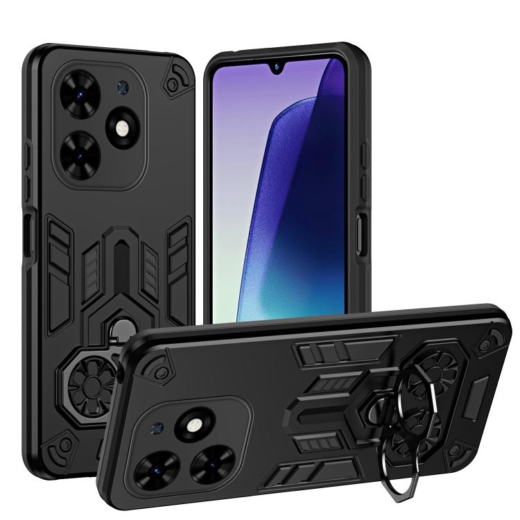 Double-Ring Holder PC Hybrid TPU Phone Case, For Tecno Spark Go 2024 / Pop 8, For Tecno Camon 40 Pro 4G, For Tecno Camon 40 4G, For Tecno Camon 40 Pro 5G, For Tecno Spark Go 1 / Go 2025, For Tecno Spark 30 Pro, For Tecno Spark 30 4G, For Tecno Spark 30...