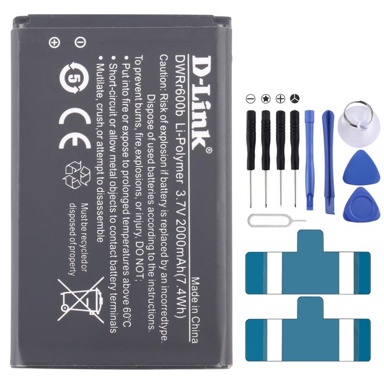 Remplacement de la batterie, Pour D-Link BM600 DWRr600b DWRr600b 2000mAh