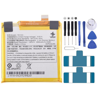 Remplacement de la batterie, pour VEKEN YW-011 3.8V 2500mAh, pour VEKEN YW-009 3020mAh, pour VEKEN YW-014 3000mAh 3.85v