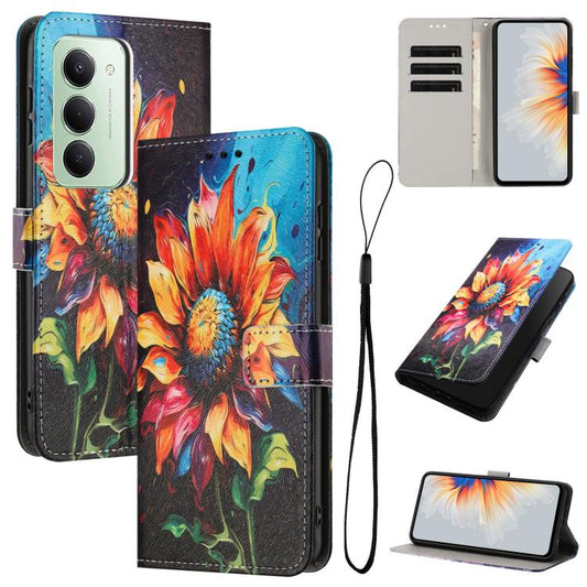 Color Drawing Pattern Leather Phone Case, For Redmi 15 5G / 4G EU 171mm, For Redmi 15C 5G / 4G Global 171mm, For Redmi A5 4G, For Redmi Note 14 4G 164.84mm, For Redmi Note 14 5G Global, For Redmi Turbo 4 5G / Poco X7 Pro                                ...
