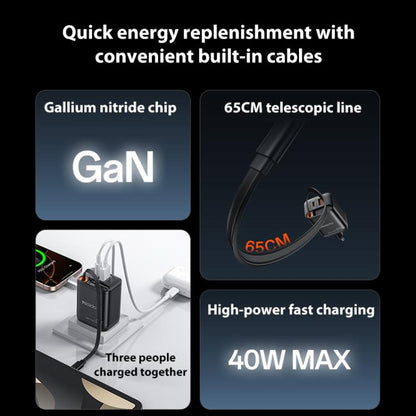 Yesido YC99 40W Fast Charger with Telescopic Type-C Cable, YC99