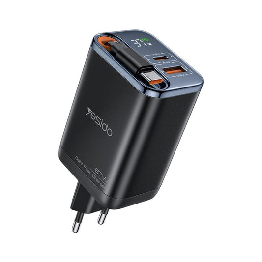 Yesido YC100 67W Fast Charger with Telescopic Type-C Cable, YC100