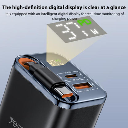 Yesido YC100 67W Fast Charger with Telescopic Type-C Cable, YC100