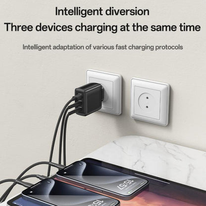 Yesido YC144C 65W Three-port Fast Charger with 1m Type-C Cable, YC144C