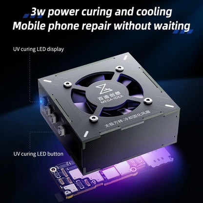 Mega-Idea 2 in 1 Three-speed Adjustment UV Curing Cooling Fan