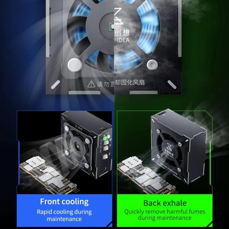Mega-Idea 2 in 1 Three-speed Adjustment UV Curing Cooling Fan
