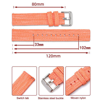 xDfind Nylon Canvas Watch Band, 18mm, 20mm, 22mm
