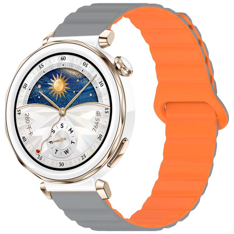xDfind Loop Magnetic Glossy Silicone Watch Band, 18mm, 20mm, 22mm