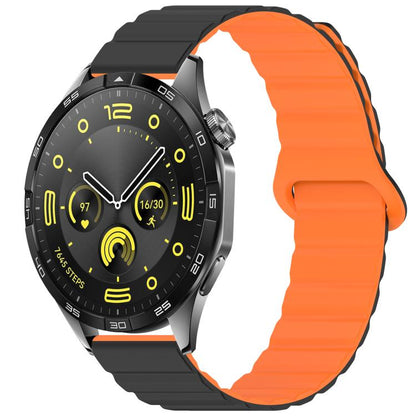 xDfind Loop Magnetic Glossy Silicone Watch Band, 18mm, 20mm, 22mm