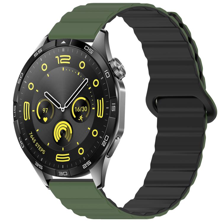 xDfind Loop Magnetic Glossy Silicone Watch Band, 18mm, 20mm, 22mm