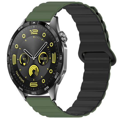 xDfind Loop Magnetic Glossy Silicone Watch Band, 18mm, 20mm, 22mm