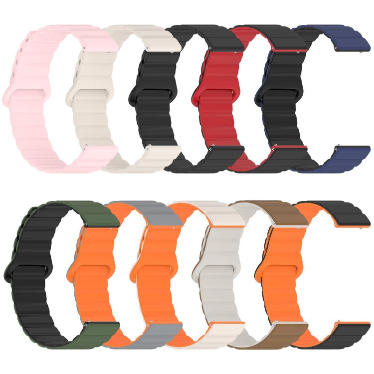 xDfind Loop Magnetic Glossy Silicone Watch Band, 18mm, 20mm, 22mm