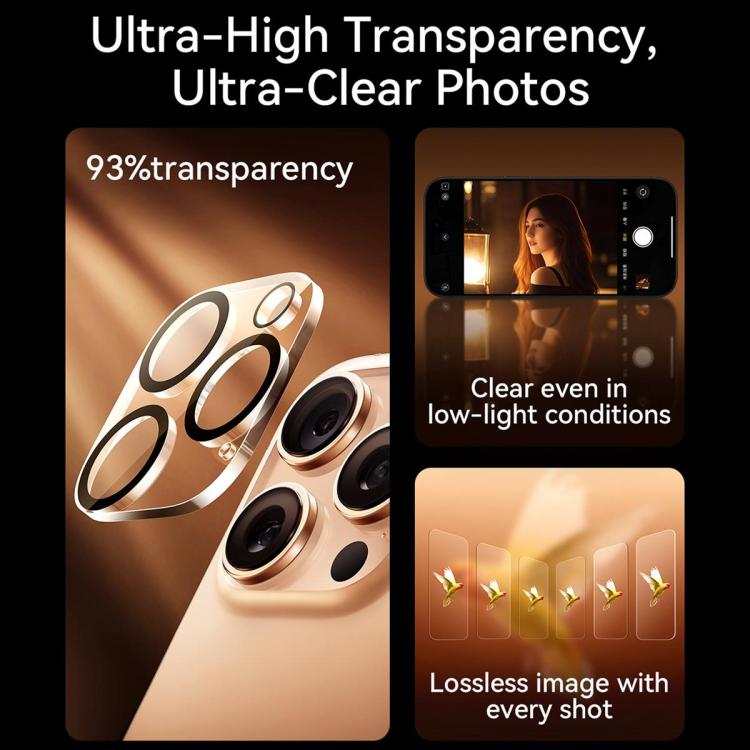 JOYROOM Diamond Mirror Series Lens Protection Film Gem Edition, For iPhone 18 Pro, For iPhone 18 Pro Max, For iPhone 17 Pro Max, For iPhone 17 Pro, For iPhone 17, For iPhone 17 Air