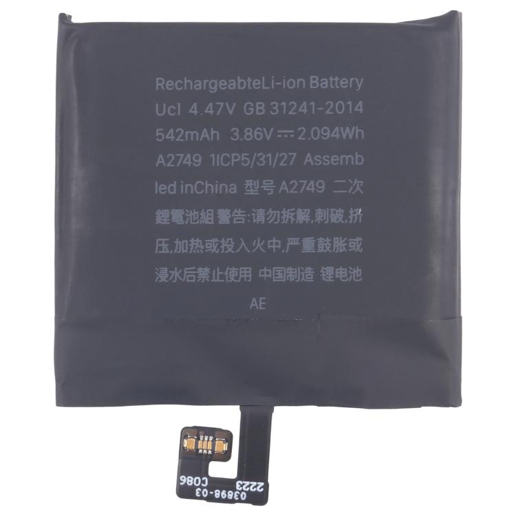 Battery Replacement, For Apple Watch Ultra 2 49mm A2956 564mAh, For Apple Watch Series 9 41mm A2954 282mAh, For Apple Watch Ultra 49mm A2749 542mAh, For Apple Watch Series 7 41mm A2663 284mAh, For Apple Watch Series 6 40mm  A2345 265.9mAh