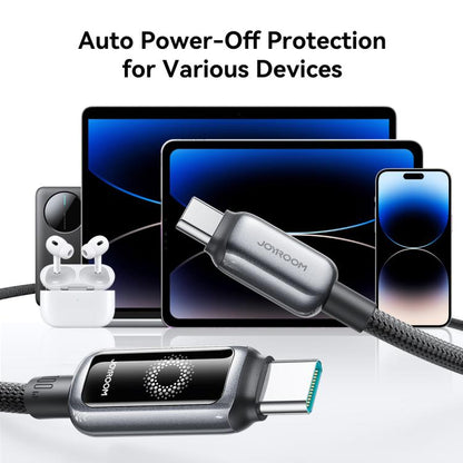 JOYROOM S-A55 StarFlight Series 100W Type-C to Type-C Auto Power-Off Fast Charging Data Cable, Type-C to Type-C