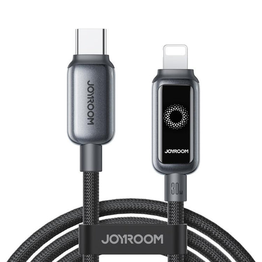 JOYROOM S-A55 StarFlight Series 30W Type-C to 8 Pin Auto Power-Off Fast Charging Data Cable, Type-C to 8 Pin