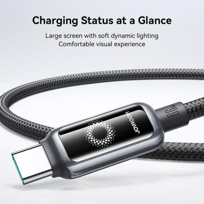 JOYROOM S-A55 StarFlight Series 66W USB to Type-C Auto Power-Off Fast Charging Data Cable, USB to Type-C