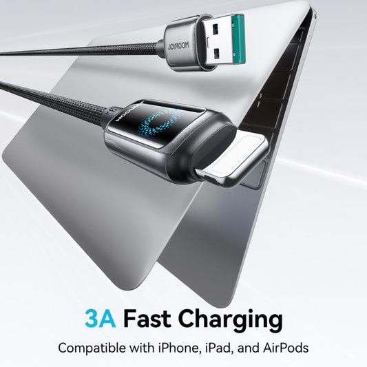 JOYROOM S-A55 StarFlight Series 3A USB to 8 Pin Auto Power-Off Fast Charging Data Cable, USB to 8 Pin