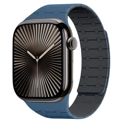 xDfind Contrasting Colors Magnetic Silicone Watch Band
