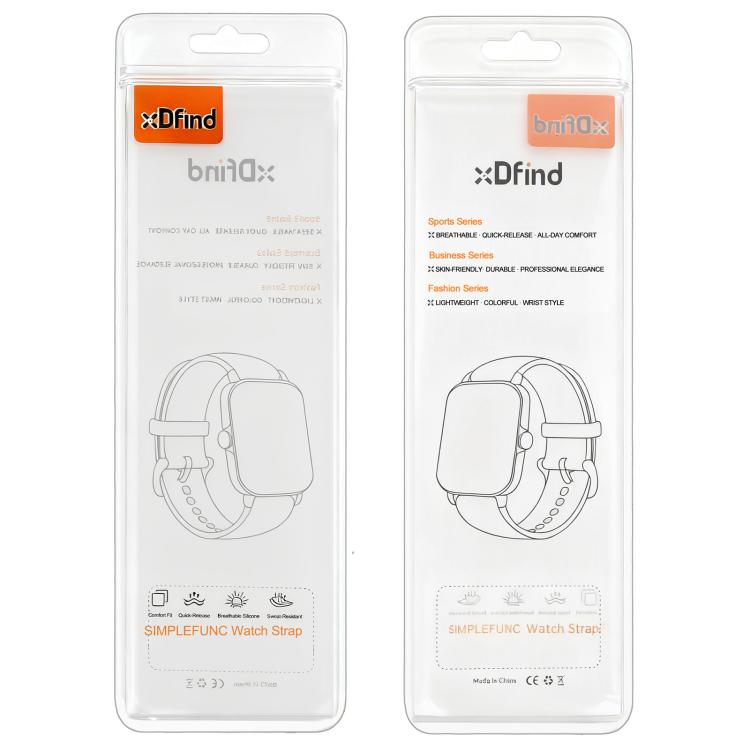 xDfind Contrasting Colors Magnetic Silicone Watch Band