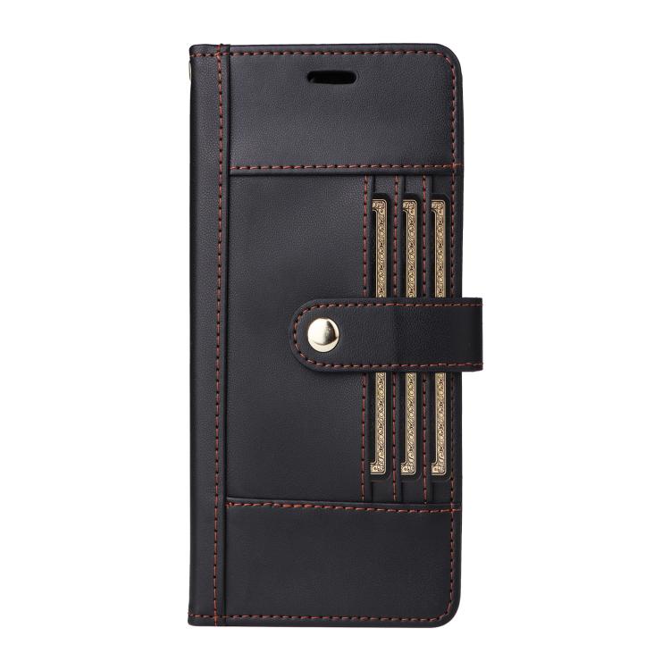 Six Card Slots Buckle Leather Phone Case with Lanyard, For iPhone 18 Pro / 17 Pro, For iPhone 18 Pro Max / 17 Pro Max, For iPhone 17, For iPhone 17 Air