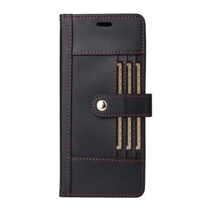 Six Card Slots Buckle Leather Phone Case with Lanyard, For iPhone 18 Pro / 17 Pro, For iPhone 18 Pro Max / 17 Pro Max, For iPhone 17, For iPhone 17 Air