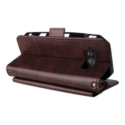 Multi-card Slots Crossbody Cowhide Leather Phone Case