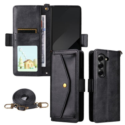 Multi-card Slots Crossbody Cowhide Leather Phone Case, For Galaxy Z Fold8 Ultra 5G, For Samsung Galaxy Z Fold7 5G, For Samsung Galaxy Z Fold6 5G, For Samsung Galaxy Z Fold5 5G, For Samsung Galaxy Z Fold4 5G, For Samsung Galaxy Z Fold3 5G               ...