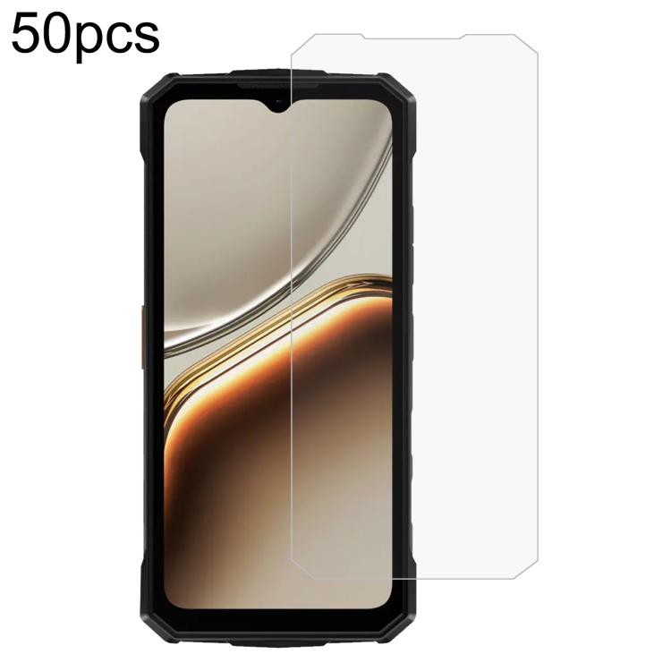 50pcs 0.3mm High Aluminum Tempered Glass Film, For Doogee V50 Pro / V50, For Doogee B10 4G, For Doogee Note 56 / 56 Pro / 56 Plus, For Doogee Fire 5, For Doogee V Max LR, For Doogee V Max Play, For Doogee Fire 3 / Fire 3 Ultra, For Doogee Fire 3 Pro   ...