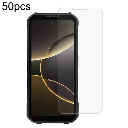 50pcs 0.3mm High Aluminum Tempered Glass Film, For Doogee V50 Pro / V50, For Doogee B10 4G, For Doogee Note 56 / 56 Pro / 56 Plus, For Doogee Fire 5, For Doogee V Max LR, For Doogee V Max Play, For Doogee Fire 3 / Fire 3 Ultra, For Doogee Fire 3 Pro   ...