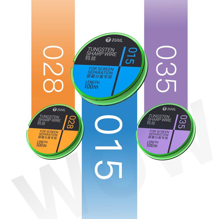 2UUL WS-015 0.015mm 100m Tungsten Sharp Diamond Wire, 2UUL WS-015