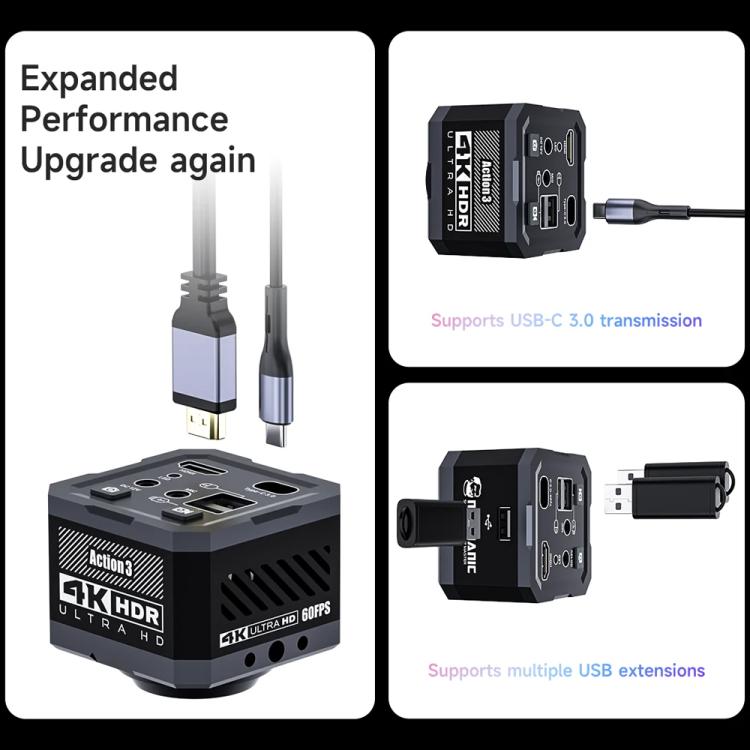 Mechanic Action3 HDMI / USB Thermal Imaging 4K HD Microscope Camera, Mechanic Action3 EU Plug, Mechanic Action3 US Plug