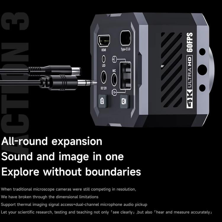 Mechanic Action3 HDMI / USB Thermal Imaging 4K HD Microscope Camera, Mechanic Action3 EU Plug, Mechanic Action3 US Plug