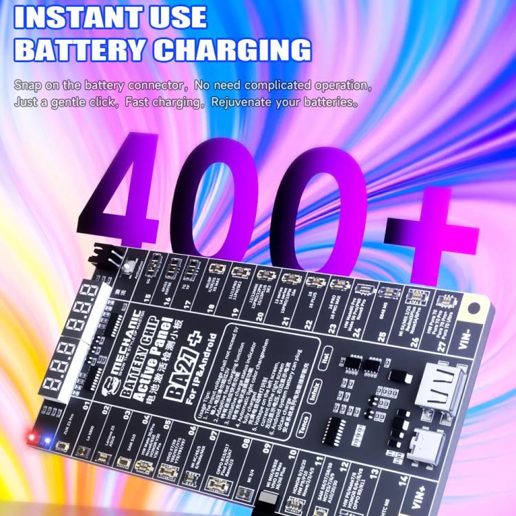 Mechanic BA27+ 4.2V Low Voltage Output Battery Chip Activation Board for iPhone 8-16 Pro Max / Most Android, Mechanic BA27+