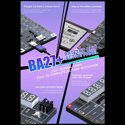 Mechanic BA27+ 4.2V Low Voltage Output Battery Chip Activation Board for iPhone 8-16 Pro Max / Most Android, Mechanic BA27+