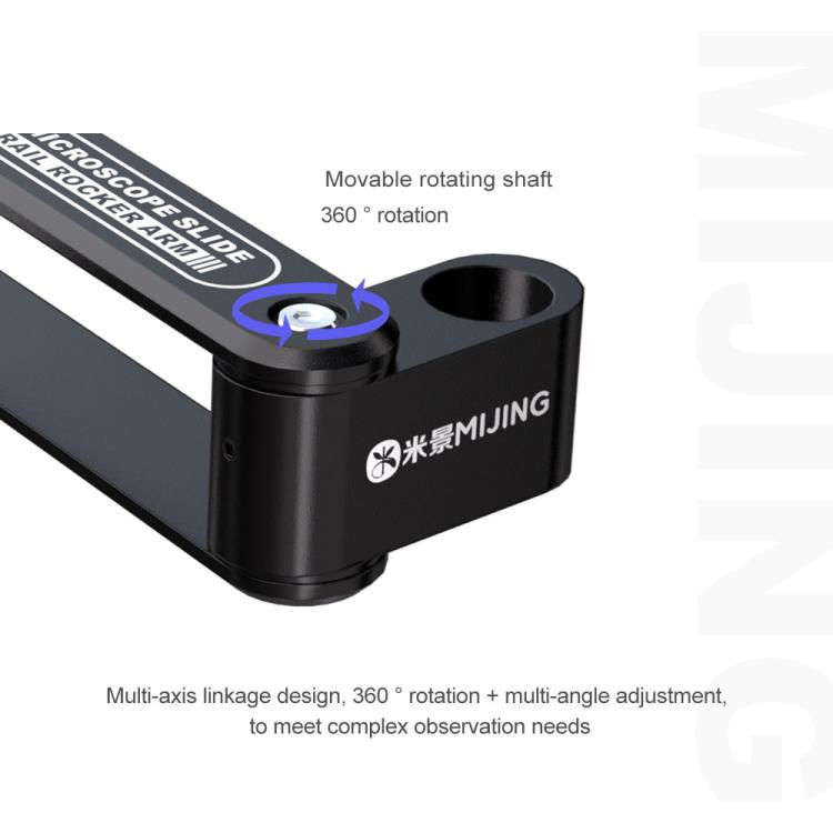 Mijing MJ4010 32mm 360 Universal Metal Swing Arm Liftable Fixed Stand with Slide Rails, Mijing MJ4010