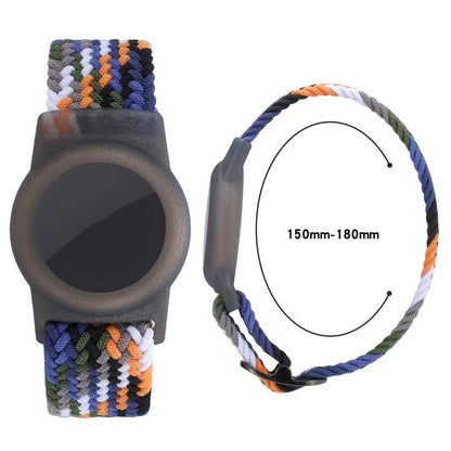xDfind Adjustable Nylon Braided Watch Band Style Anti-lost Tracker Protective Cover, For AirTag 2nd Gen / AirTag 1st Gen