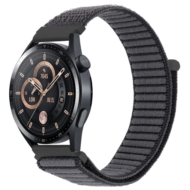 xDfind Wave Texture Nylon Hook and Loop Fastener Watch Band, 20mm, 22mm