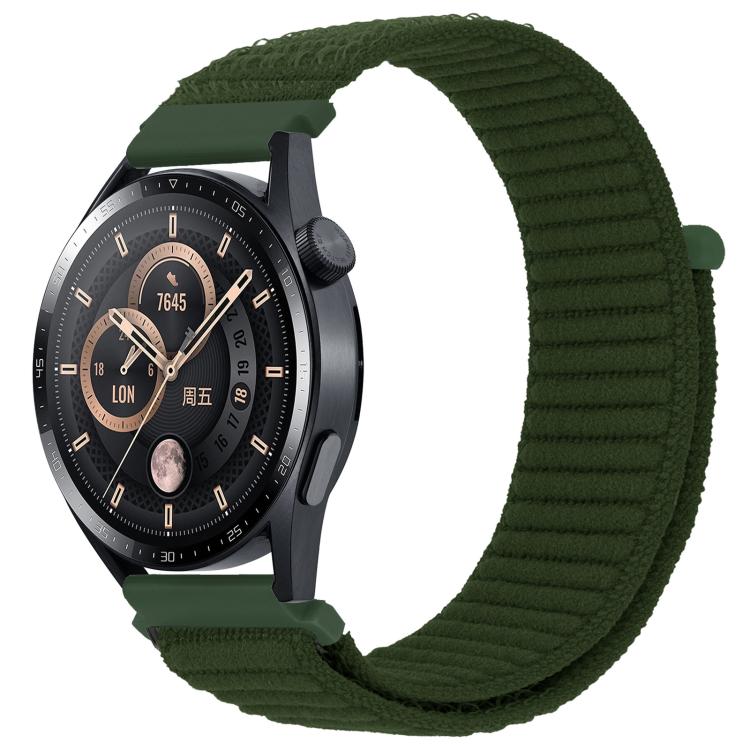 xDfind Wave Texture Nylon Hook and Loop Fastener Watch Band, 20mm, 22mm