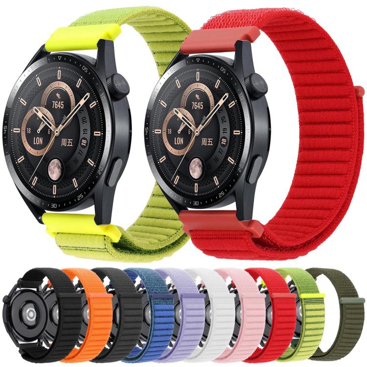 xDfind Wave Texture Nylon Hook and Loop Fastener Watch Band, 20mm, 22mm