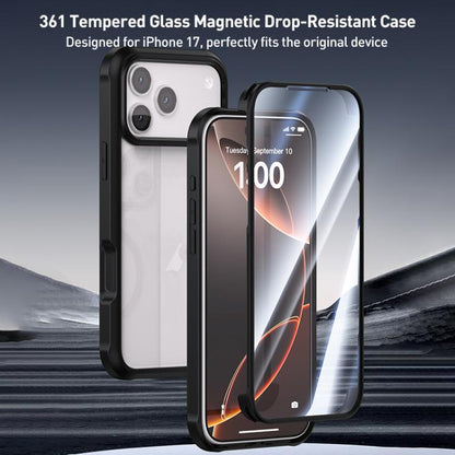 Double-sided Plastic Glass Phone Protective Case, For iPhone 17 Pro Max, For iPhone 17 Pro, For iPhone 17, For iPhone Air