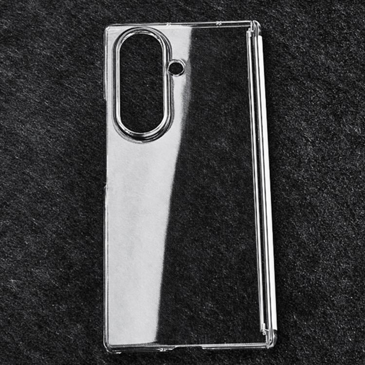 Transparent PC Dual Axis Shockproof Phone Case, For Galaxy Z Fold8 Ultra 5G, For Samsung Galaxy Z Fold7 5G, For Samsung Galaxy Z Fold6