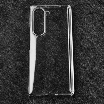 Transparent PC Dual Axis Shockproof Phone Case, For Galaxy Z Fold8 Ultra 5G, For Samsung Galaxy Z Fold7 5G, For Samsung Galaxy Z Fold6